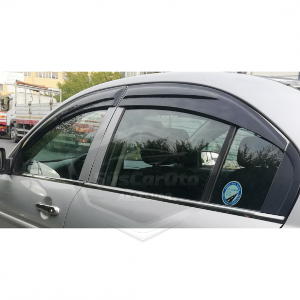 Hyundai Accent Era 2006-2012 Uyumlu Mugen Cam Rüzgarlığı Seti Piano Black 4lü İthal ürün görseli 1