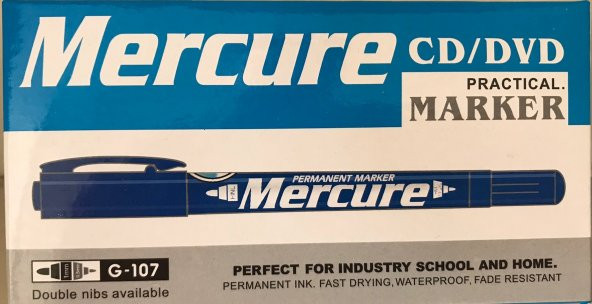 MERCURE CD KALEMİ MAVİ 12 ADET ürün görseli 1