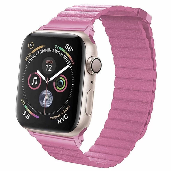 Apple Watch 38mm KRD-09 Mıknatıslı Deri Kordon ürün görseli 1