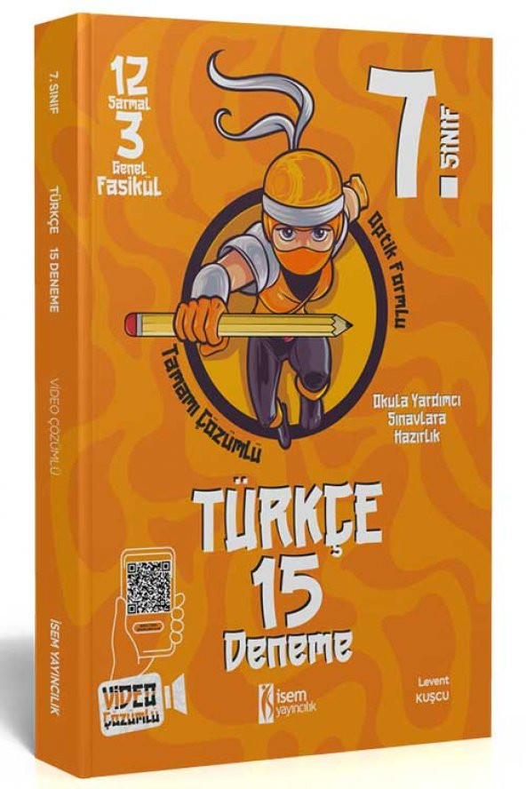 İsem Yayınları 7.Sınıf Türkçe 15 Deneme ürün görseli 1