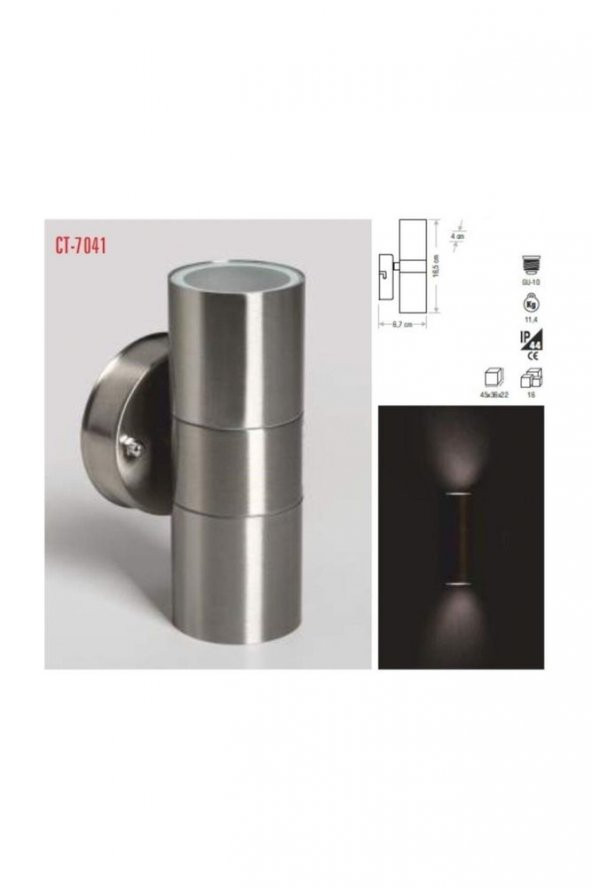 Ct 7041 Zanzibar Bahçe Armatürü G-10 Duy ürün görseli 1