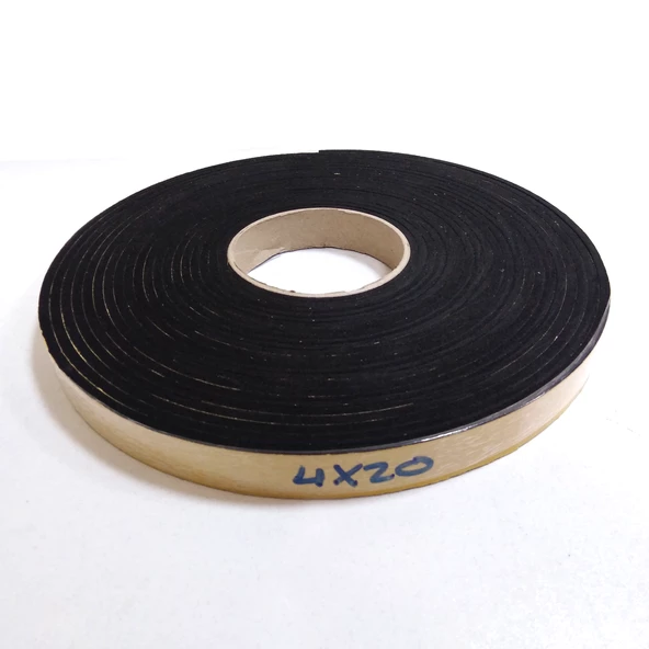 Contacall Kapı Pencere İzolasyon Bandı Yapışkan Sünger 4 mm Kalınlık 20 mm Genişlik 10 Metre Uzunluk / EVA-4*20 ürün görseli 1