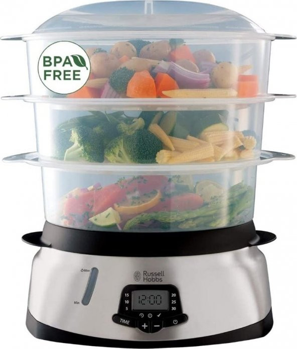 Russell Hobbs 23560-56RH Healthy 3 Tier Digital Steamer ürün görseli 1