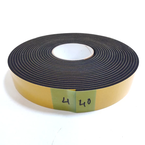Contacall Kapı Pencere İzolasyon Bandı Yapışkan Sünger 4 mm Kalınlık 40 mm Genişlik 10 Metre Uzunluk / EVA-4*40 ürün görseli 1