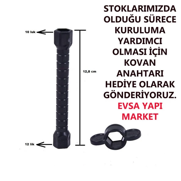 Venita Siyah Gold Mutfak Eviye Batarya - Resim 5