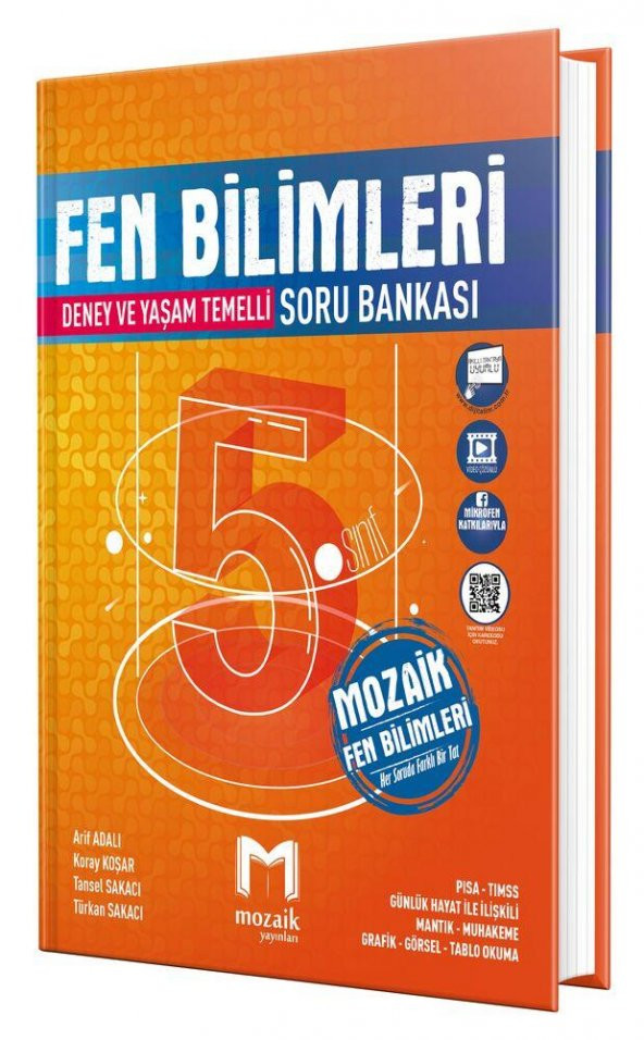 5. Sınıf Fen Bilimleri Soru Bankası Mozaik Yayınları ürün görseli 1