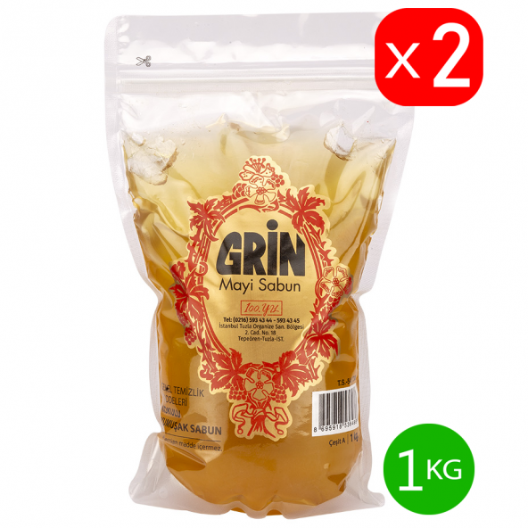 GRİN 1 kg Ekolojik Arap Sabunu (2 ADET) ürün görseli 1