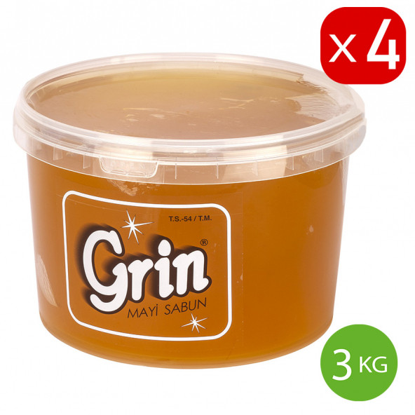 GRİN 3 kg Arap Sabunu (4 ADET) Ayçiçek Yağlı ürün görseli 1