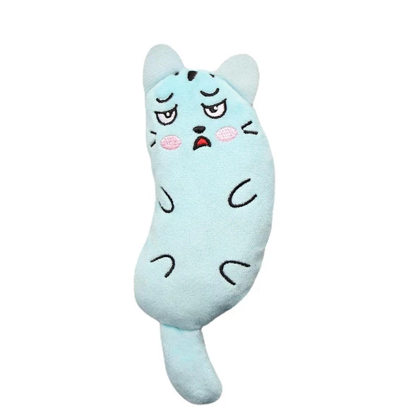 TİNEKE PELUŞ KEDİ OYUNCAĞI KEDİ OTLU CATNİPLİ    BEBEK MAVİSİ 1 ADET ürün görseli 1