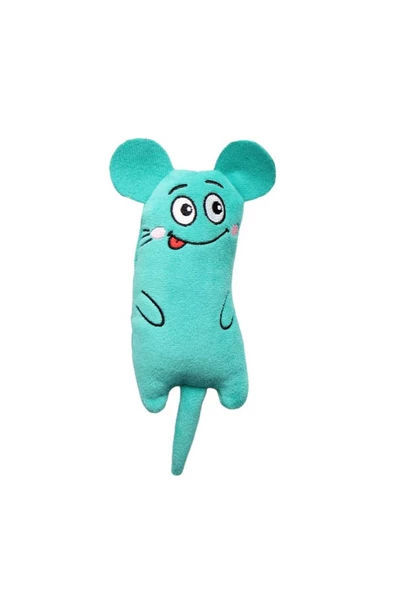Peluş Kedi Oyuncağı Kedi Otlu Catnipli TURKUAZ YEŞİLİ 1 Adet ürün görseli 1
