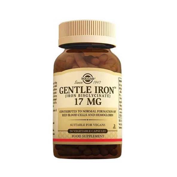 Solgar Gentle İron 17 Mg 90 Kapsül ürün görseli 1