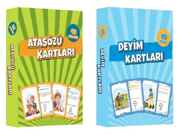 Safkan Kids Atasözü ve Deyim Kartları 2 Kutu Set ürün görseli 1