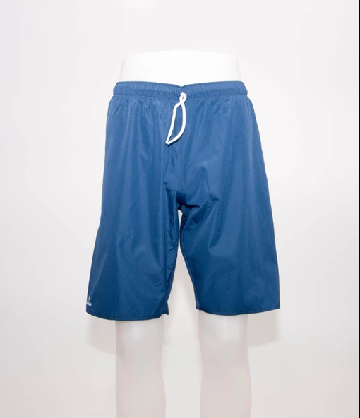 Erkek Deniz Şortu  Uzun Diz Üstü  Boardshort Fileli Koyu Mavi Meridyendukkan Tribord ürün görseli 1