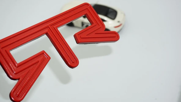 DK Tuning Mustang RTR Bagaj Kırmızı Logo Arma Ford İle Uyumlu ürün görseli 1