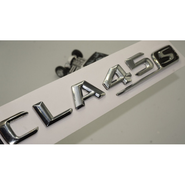 Benz CLA 45S Bagaj Krom Metal 3M 3D Yazı Logo ürün görseli 1