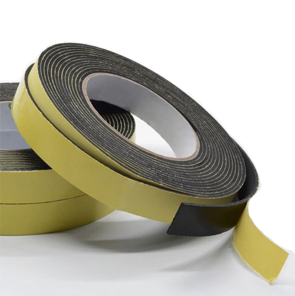 Contacall Kapı Pencere İzolasyon Bandı Yapışkan Sünger 5 mm Kalınlık 35 mm Genişlik 10 Metre Uzunluk / Epdm-5*35 ürün görseli 1