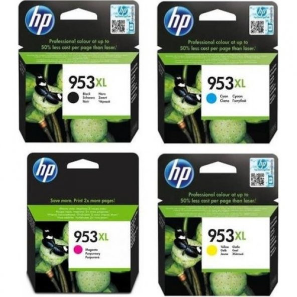 HP Ema 953XL 4 Renk Kartuş Seti ürün görseli 1