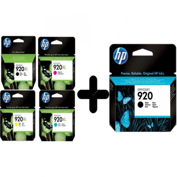 Hp 920Xl Set + 920 Siyah Kartuş ürün görseli 1