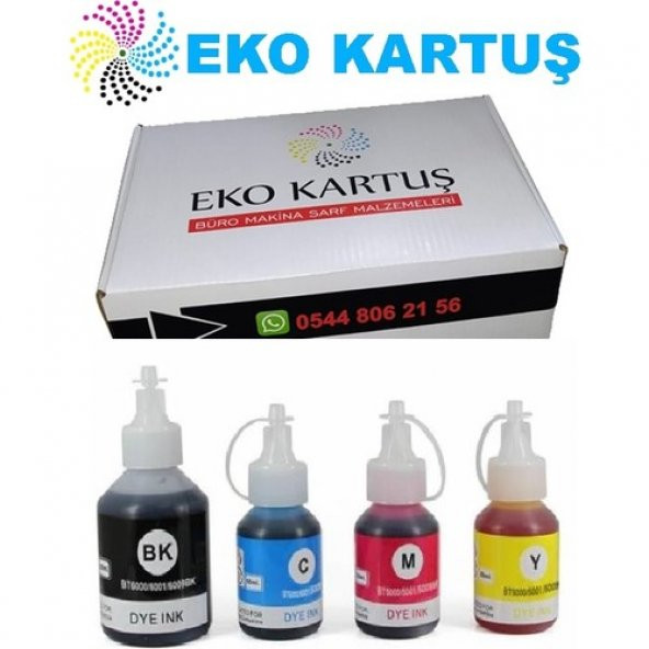 Eko Kartuş Brother DCP-T510W 4 Renk Muadil Mürekkep, ürün görseli 1