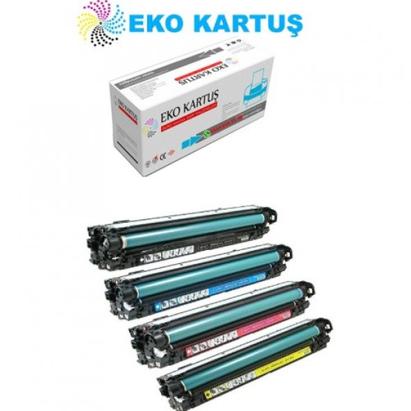 Eko Kartuş Canon I-Sensys LBP-7780CX (CE400A-CE401-CE402-CE403) Set Muadil Toner ürün görseli 1