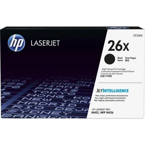 Hp Cf226X (26X) Black Yüksek Kapasiteli Toner ürün görseli 1