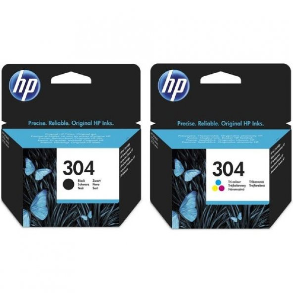 HP 304 Renkli ve Siyah Ikili Set Kartuş ürün görseli 1