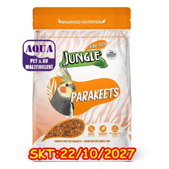 Jungle Paraket Yemi 500 gr Sultan Papağanı Yemi 500 gram - SKT 22/10/2027 Sultan Papağanı Cennet Papağanı Yemi ürün görseli 1