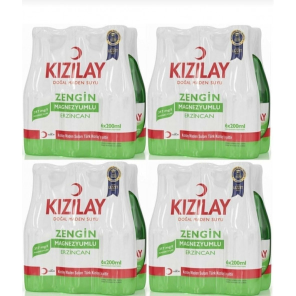 Türk Kızılay Erzincan Kızılay Sade Madensuyu 24x200 ml ürün görseli 1