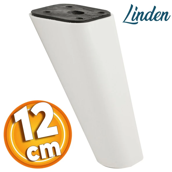 Linden Lüks Mobilya Kanepe Sehpa Tv Ünitesi Koltuk Ayağı 12 Cm Beyaz Oval Baza Ayakları ürün görseli 1