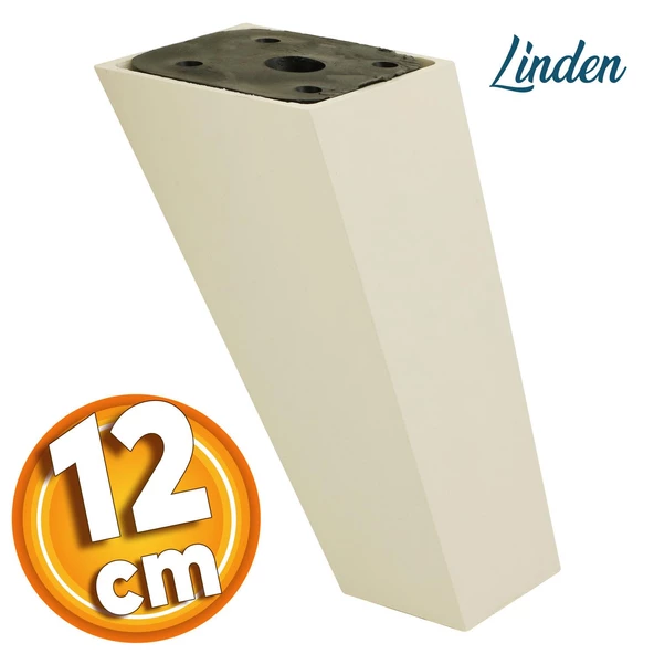 Linden Lüks Mobilya Kanepe Sehpa Tv Ünitesi Koltuk Ayağı 12 Cm Krem Köşeli Baza Ayakları ürün görseli 1