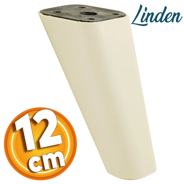 Linden Lüks Mobilya Kanepe Sehpa Tv Ünitesi Koltuk Ayağı 12 Cm Krem Oval Baza Ayakları ürün görseli 1