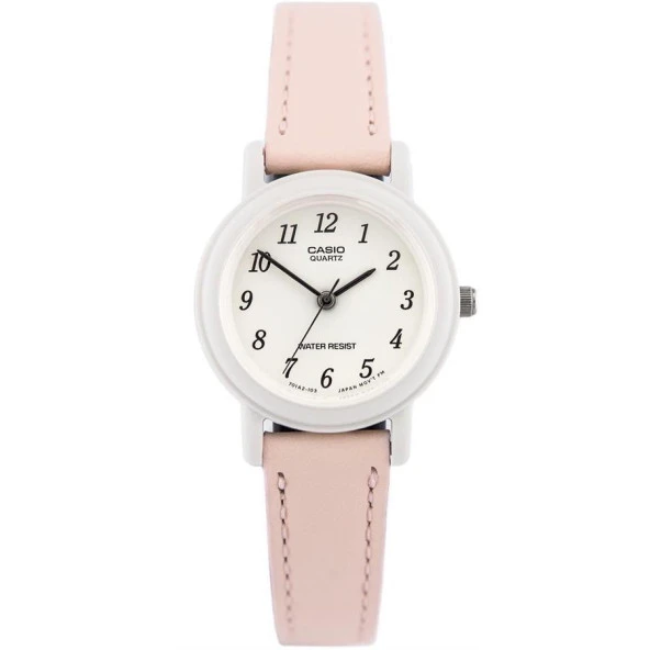 CASIO LQ-139L-4B2DF PEMBE DERİ KORDON KADIN KOL SAATİ ürün görseli 1
