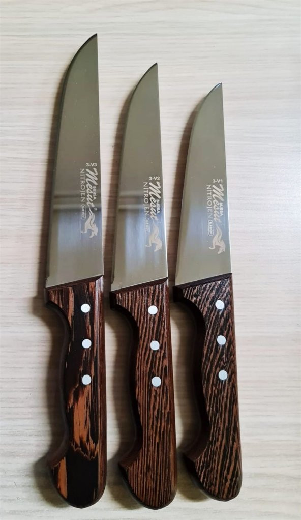 Venge Saplı 3lü Set Kasap,Kurban ve Mutfak Seti Bıçağı ürün görseli 1