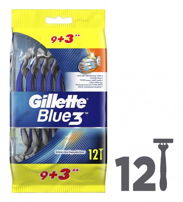 Gillette Blue 3 Comfort Tıraş Bıçağı 12x4 48 Adet ürün görseli 1