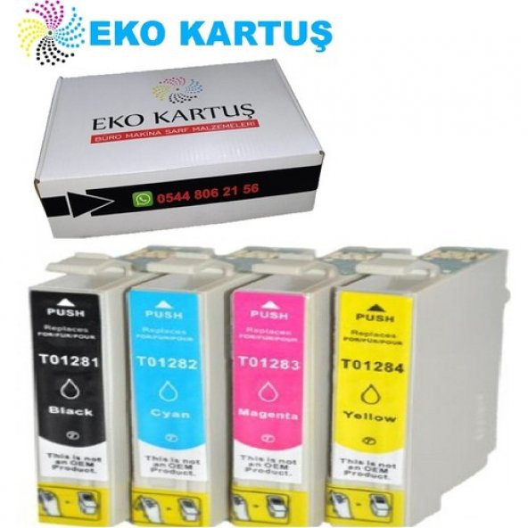 Eko Kartuş Epson Stylus Sx-438W (T1281-T1282-T1283-T1284) Takım Muadil Kartuş ürün görseli 1