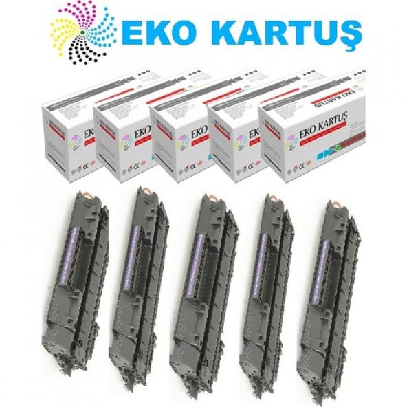 Eko Kartuş Hp Laserjet P2015DTN Ekonomik Avantajlı 5’li Paket Muadil Toner ürün görseli 1