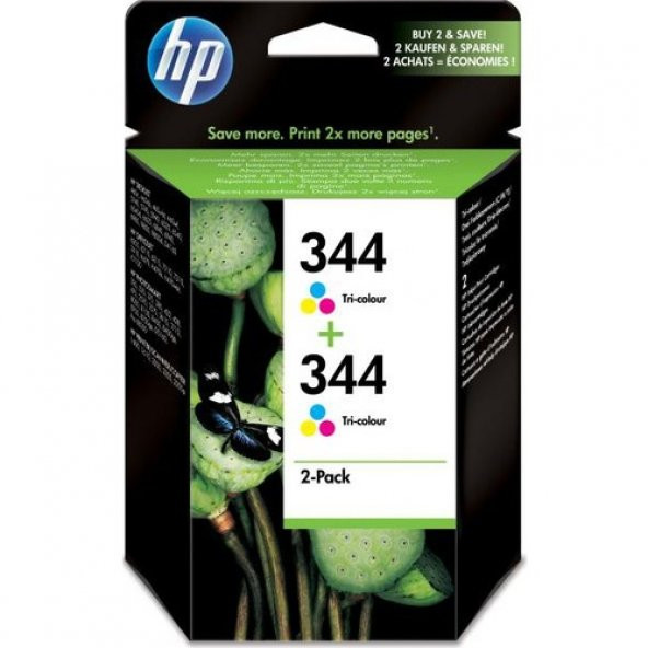 Hp 344 C9505Ee Orjinal Renkli Kartuş 2Li Paket ürün görseli 1