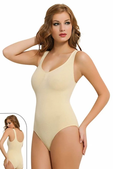 Nbb Bayan Vücut Şekillendirici Korse Çıtçıtlı Body Korse 2979 ürün görseli 1