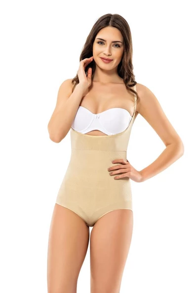 Modinn 1137 Bayan Ayar Askılı Göğüssüz Body Korse ürün görseli 1