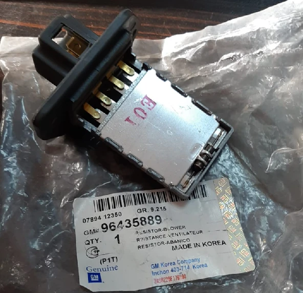 Chevrolet Aveo T200-250 Kalorifer Rezistansı GM,96435889 ürün görseli 1