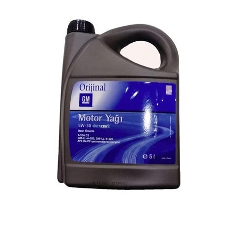 Motor Yağı 5W30 5 LT Dexos 2 Tam Sentetik GM ürün görseli 1