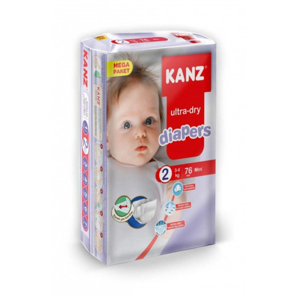 Kanz 2 Numara Mini 76'lı Bebek Bezi ürün görseli 1
