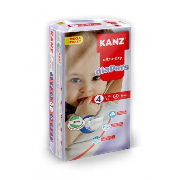 Kanz 4 Numara Maxi 60'lı Bebek Bezi ürün görseli 1