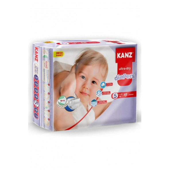 Kanz 5 Numara Junior 48'li Bebek Bezi ürün görseli 1