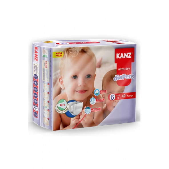 Kanz 6 Numara XLarge 40'lı Bebek Bezi ürün görseli 1