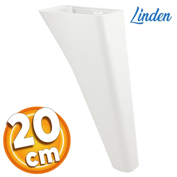 Linden Lüks Mobilya Kanepe Tv Ünitesi Koltuk Ayağı 20 Cm Beyaz Konsol Ayakları ürün görseli 1