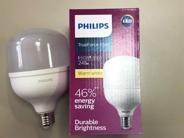 PHILIPS TRUEFORCE 24W  3000 LÜMEN E 27  3000KELVİN LED 15,000 SAAT ürün görseli 1