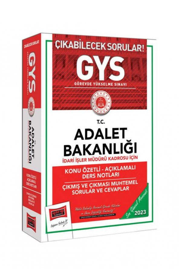 2023 Adalet Bak GYS İdari İşler Müd Kadrosu İçin Konu Özetli Açık Ders Not Çıkmış ve Çıkması Muh Sorular ve Cevaplar Yargı ürün görseli 1