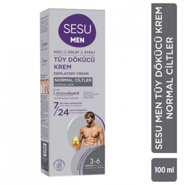Sesu Men Tüy Dökücü Krem 100x3 300 ml ürün görseli 1