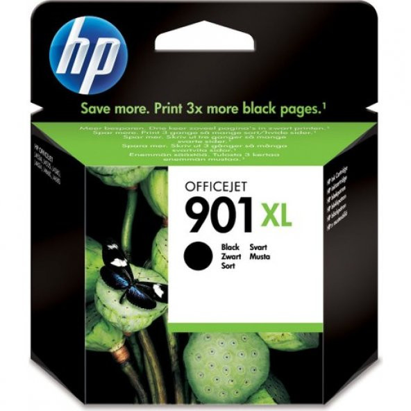 HP 901XL Kartuş / Hp 901XL Siyah Kartuş / Hp CC654AE Kartuş , HP Officejet 4500 / 4500W / J4500 / J4524 / J4550 / J4600 / J4680C Yüksek Kapasite Siyah Orjinal Mürekkep Kartuşu ürün görseli 1